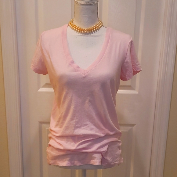 Bella Canvas Tops - Bella Pink V-Neck Tees Shirt, Soft and Stretchy!